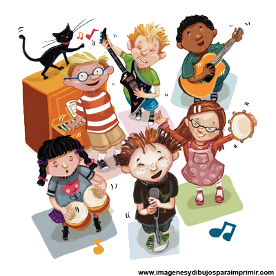 nens tocant diferents instruments