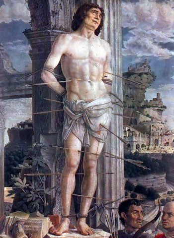 Sant Sebastià pintat pel pintor Andrea Mantegna (1431-1506)
