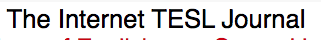 The Internet TESL Journal