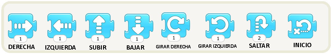Bloques de movimiento de Scratch Jr