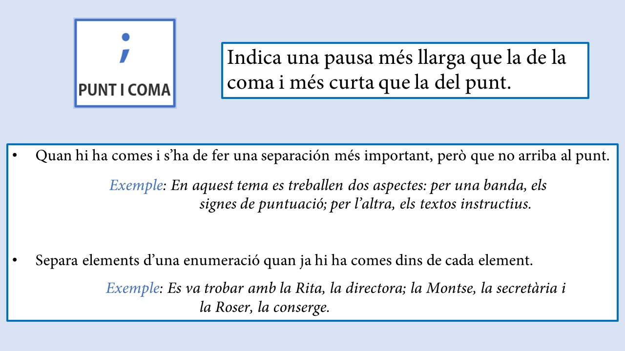 punt i coma