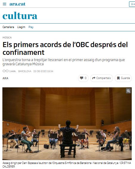 Músics tocant a l'OBC.
