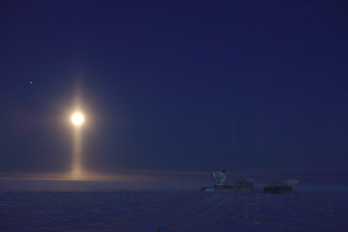 "Lunar spotlight, South Pole, Antarctica." by Daniel Michalik