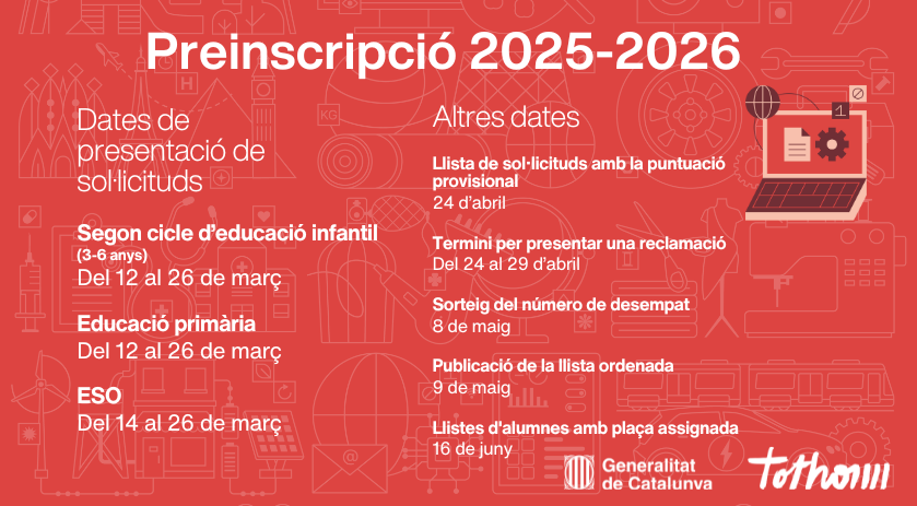 Preinscripció 2025-26