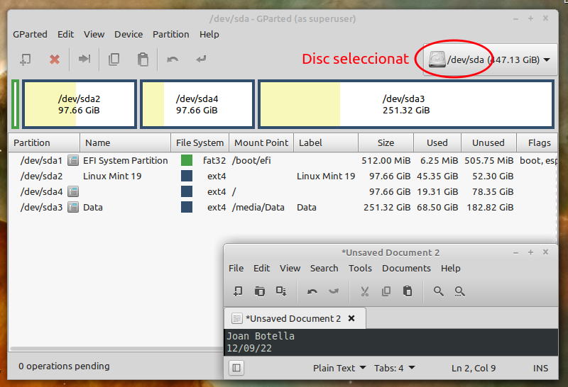 Exemple de captura de pantalla ben contextualitzada.