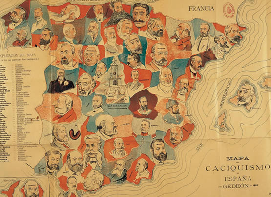 mapa del caciquisme a espanya