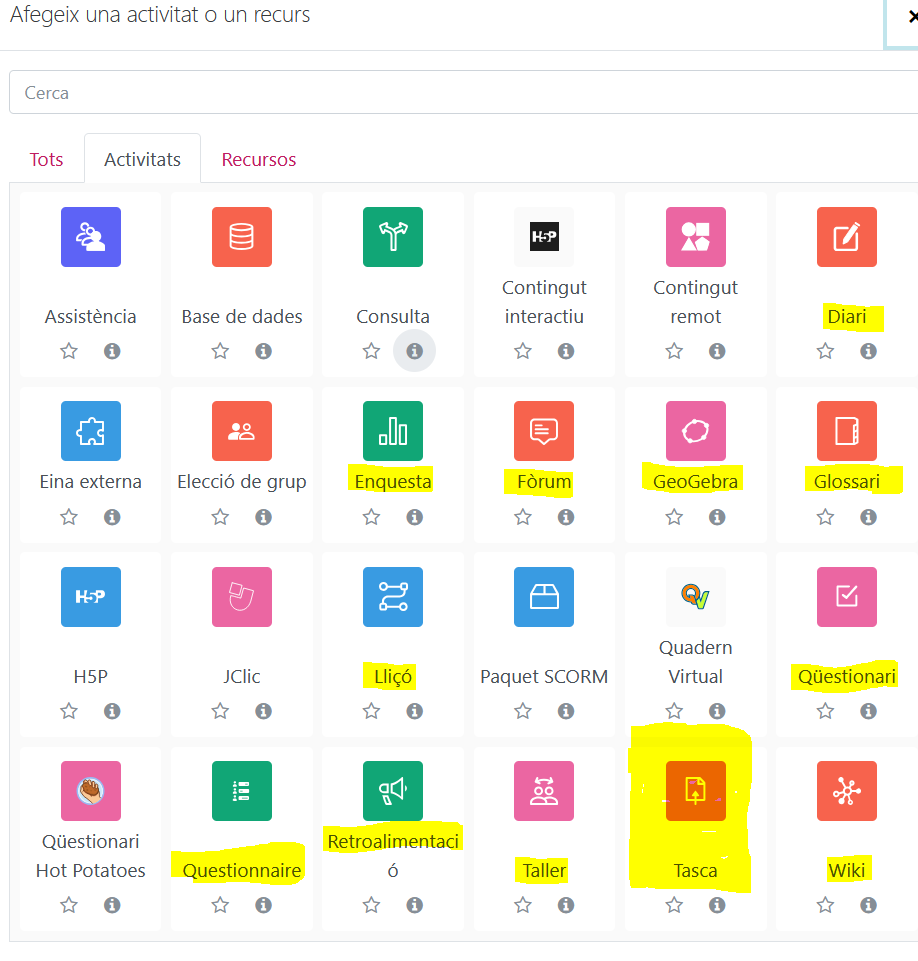 activitats

