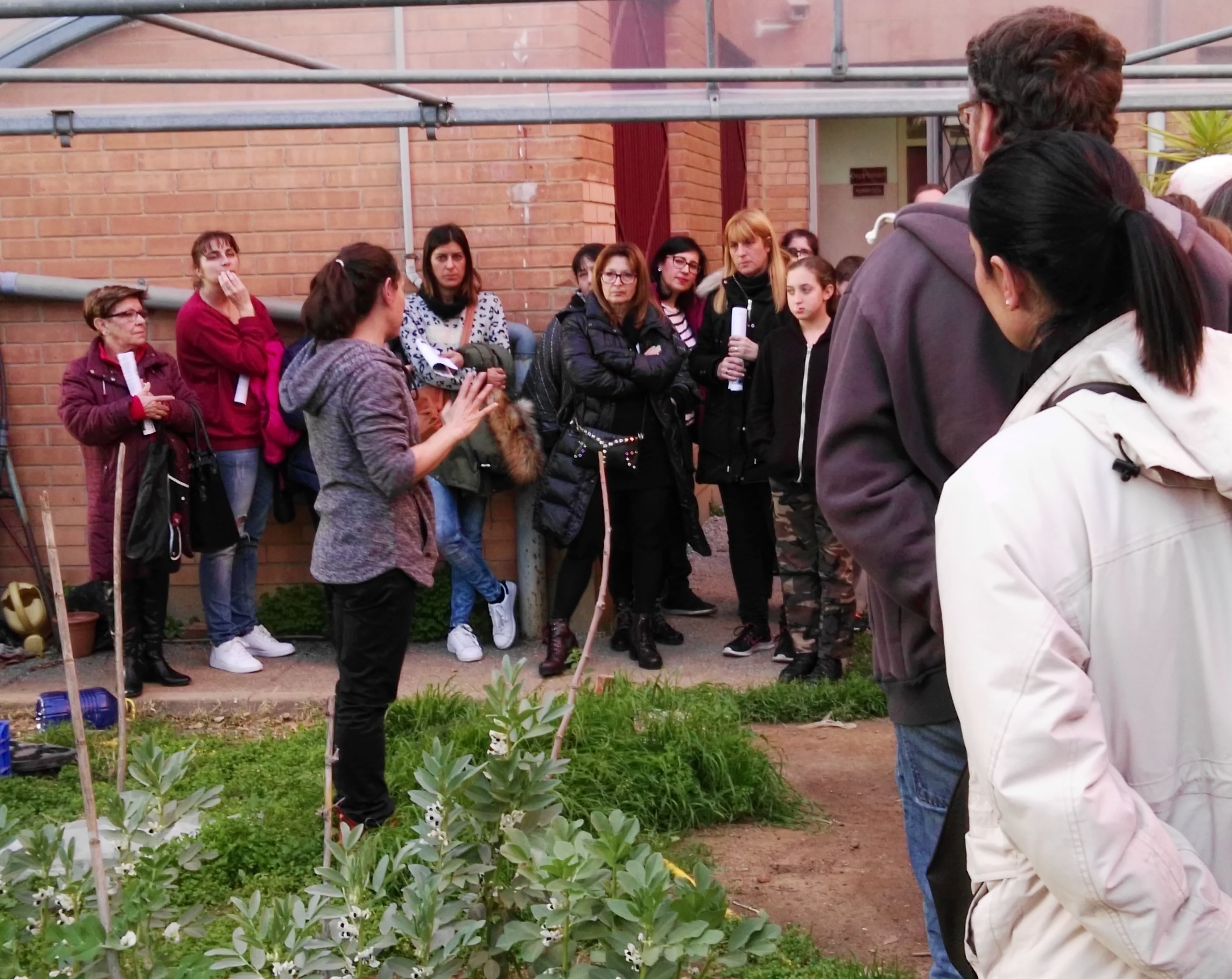 Aloña ens ha presentat l'hort.