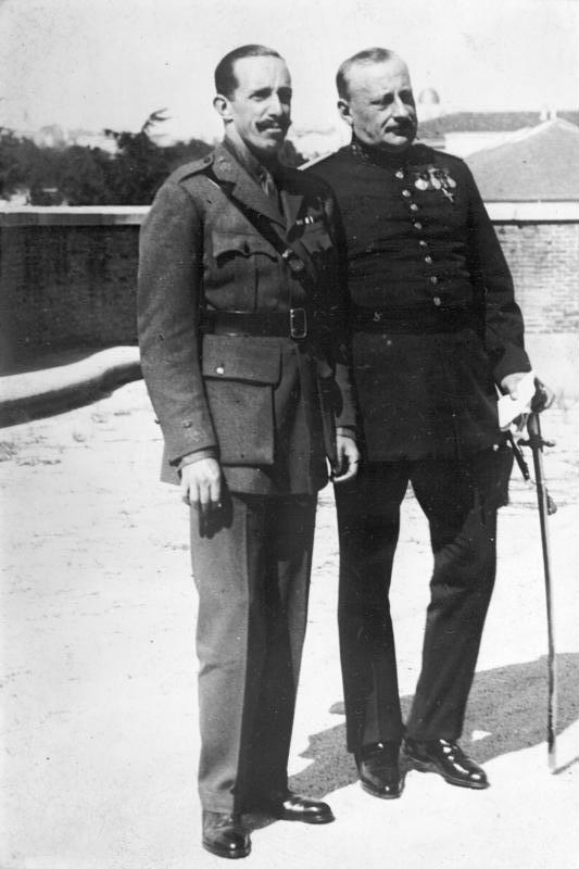 Alfonso XIII i el dictador Primo de Rivera