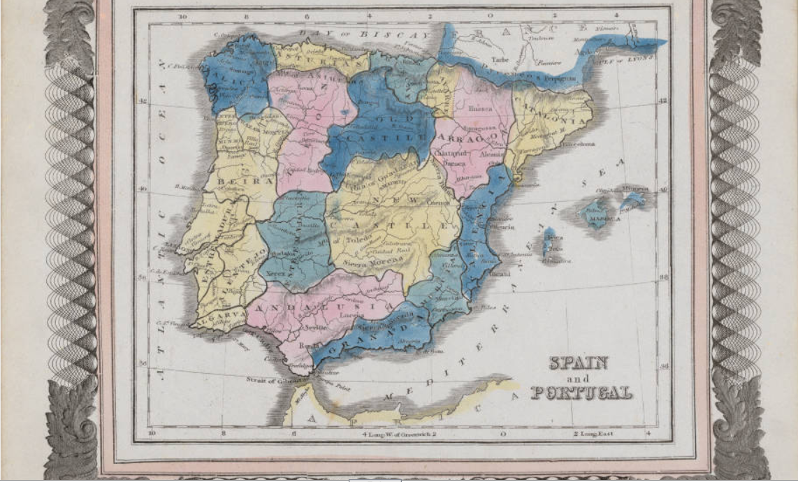 Mapa antic d'Espanya