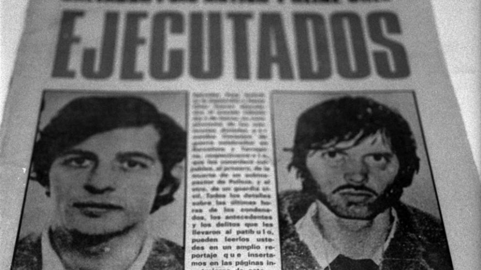 Portada del diari EL CASO anunciant l'execució de Puig Antich