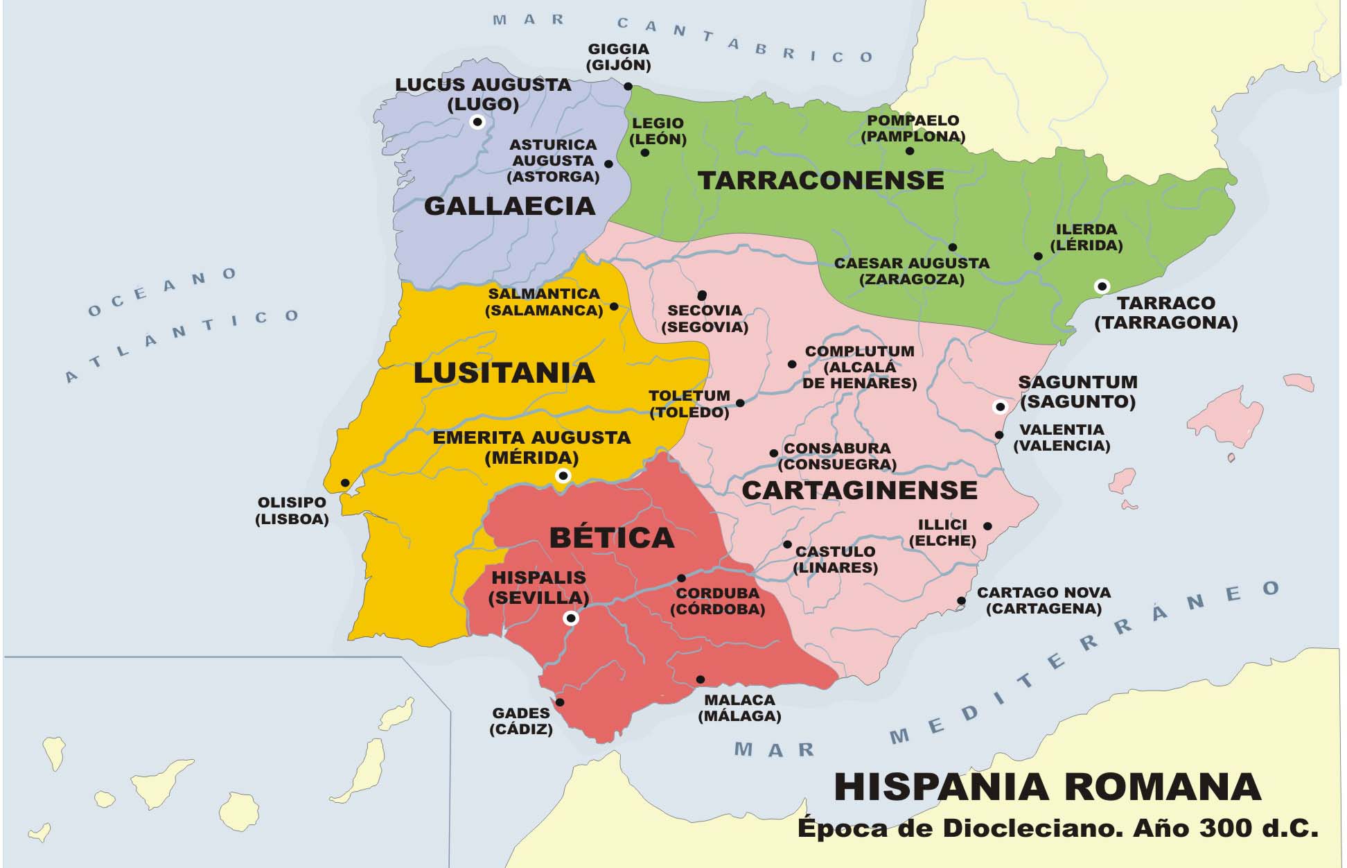 Divisió provincial d'Hispània