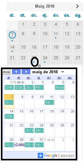Calendari google